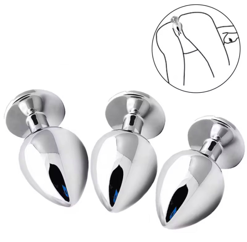 Metal Anal Plug Crystal Jewelry Butt Plug